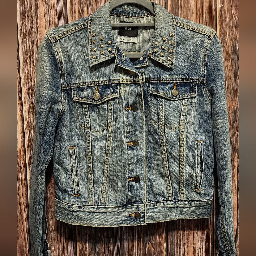 BDG Urban Ooutfitter jean spiked jacket